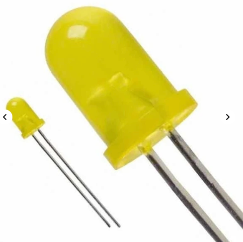 Luz Led Difuso Amarillo 5mm unidad