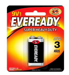 PILA EVEREADY CARBON 9 VOLTIOS
