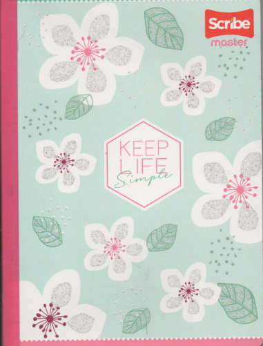 Cuaderno cosido ferrocarril niña x 100 hojas Keep life simple
