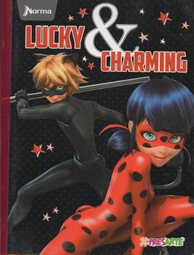 Cuaderno cosido rayado niña x 100 hojas Lucky and charming