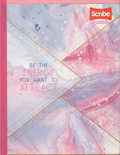 Cuaderno cosido rayado niña x 100 hojas Be the energy you want to attract