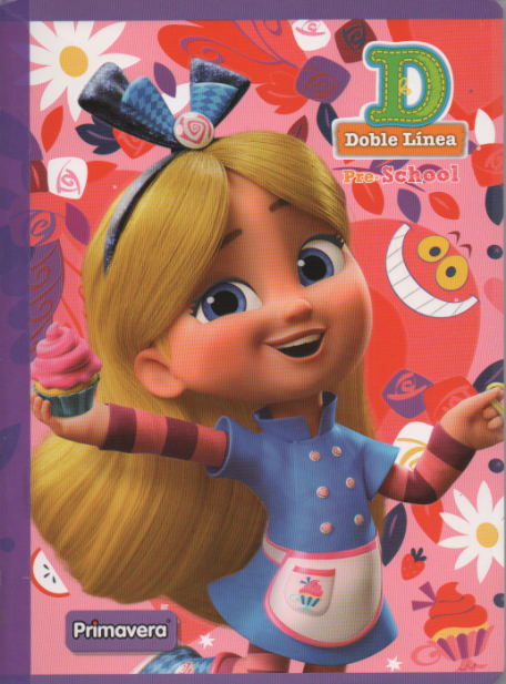 Cuaderno Ferrocarril tipo D 100 hojas La maravillosa pasteleria de alicia
