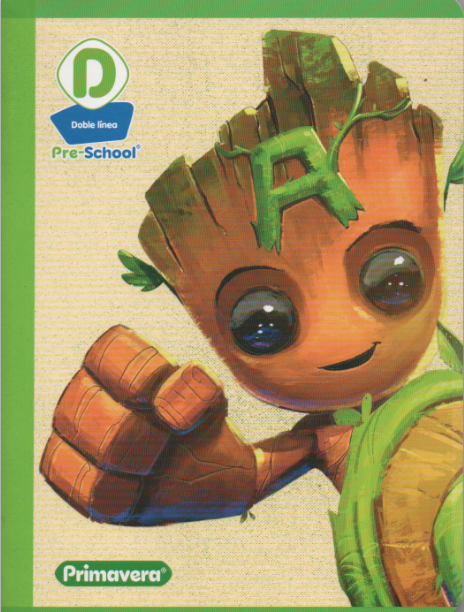 Cuaderno Ferrocarril tipo D 100 hojas We are groot