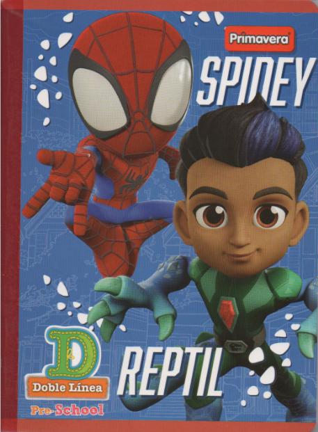 Cuaderno Ferrocarril tipo D 100 hojas Spidey reptil