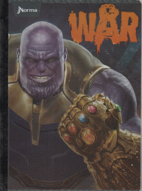Cuaderno niño RAYADO 50 hojas Thanos War