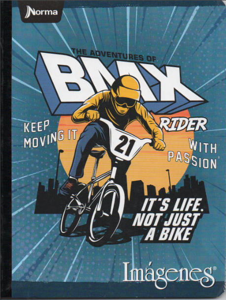 Cuaderno niño ferrocarril 50 hojas BMX económico