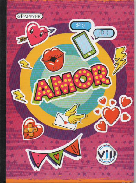Cuaderno niño rayado 50 hojas Amor