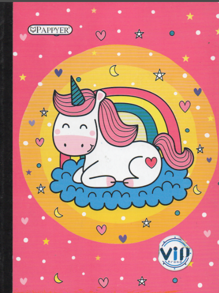 Cuaderno niño rayado 50 hojas Unicorn