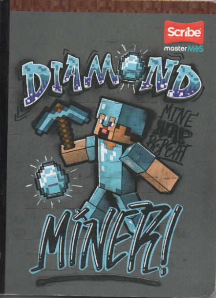 Cuaderno cosido rayado niño x 100 mine craft Diamond