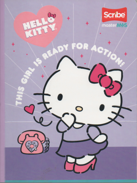 Cuaderno cosido Ferocarril niña x 100 hojas Hello Kitty This girl is ready