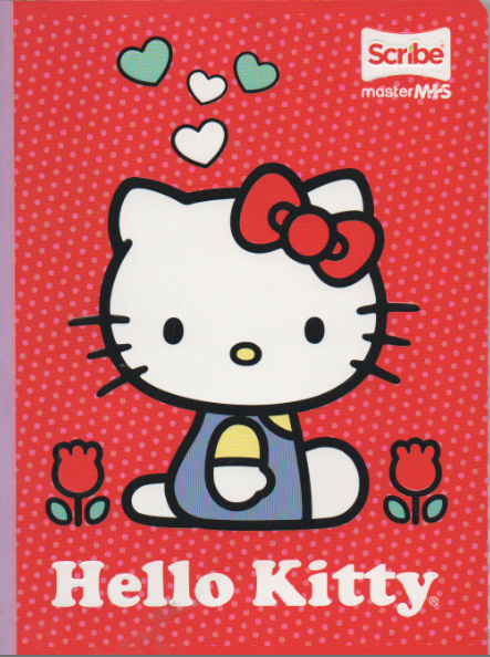 Cuaderno cosido Ferocarril niña x 100 hojas Hello Kitty Hello Rojo