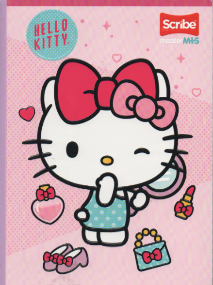 Cuaderno cosido Ferocarril niña x 100 hojas Hello Kitty Guiño