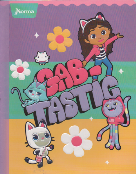 Cuaderno cosido cuadriculado niña x 50 hojas Gabtastic