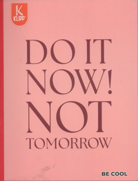 Cuaderno cosido cuadriculado niña x 100 hojas Do it now Not tomorrow
