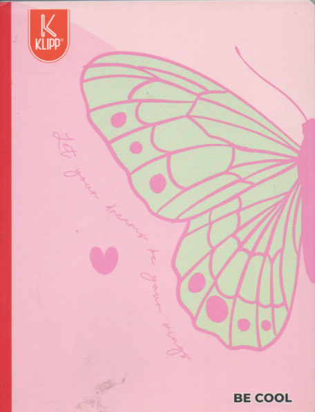 Cuaderno cosido cuadriculado niña x 50 hojas Let your dreams be your wings