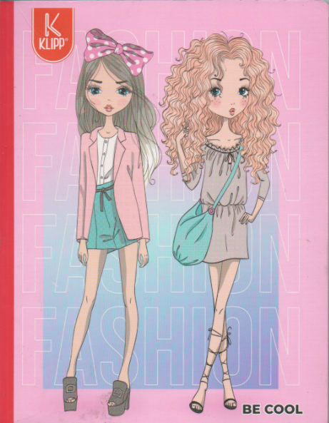 Cuaderno cosido cuadriculado niña x 100 hojas Fashion