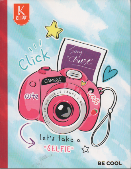 Cuaderno cosido cuadriculado niña x 100 hojas Click