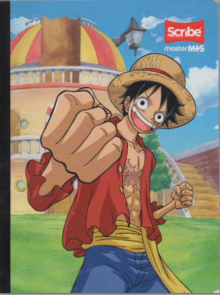 Cuaderno cosido cuadriculado niño x 100 hojas One piece puño
