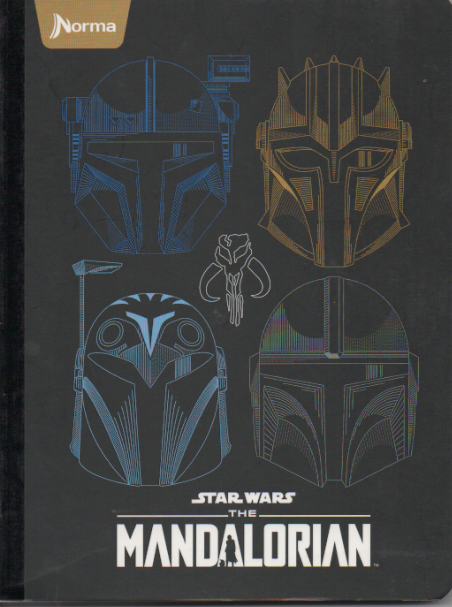 Cuaderno cosido cuadriculado niño x 100 hojas Mandalorian