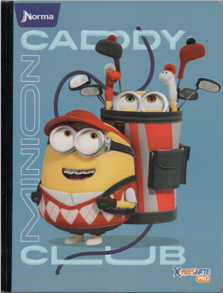 Cuaderno cosido cuadriculado niño x 100 hojas Minions caddy