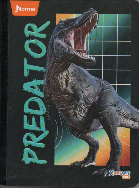 Cuaderno cosido cuadriculado niño x 100 hojas Predator