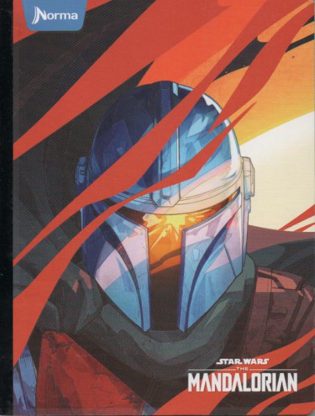 Cuaderno cosido cuadriculado niño x 100 hojas Mandalorian