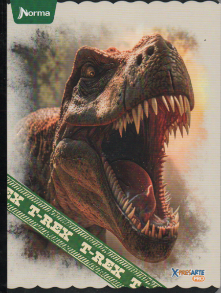 Cuaderno cosido cuadriculado niño x 100 hojas T rex