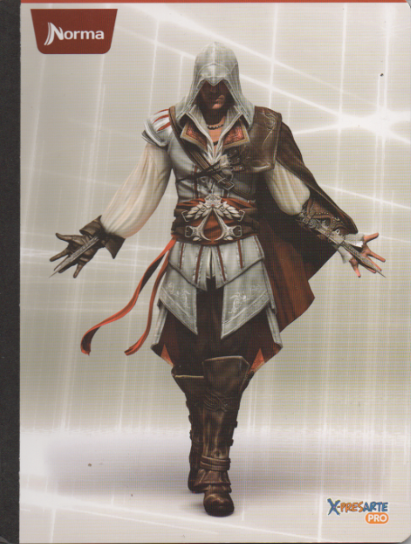Cuaderno cosido cuadriculado niño x 50 hojas Assassins creed