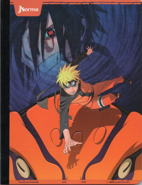 Cuaderno cosido cuadriculado niño x 50 hojas Naruto