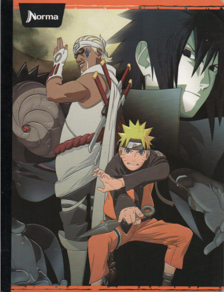 Cuaderno cosido cuadriculado niño x 50 hojas Naruto