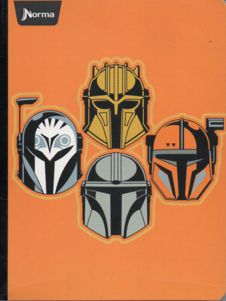 Cuaderno cosido cuadriculado niño x 100 hojas Mandalorian