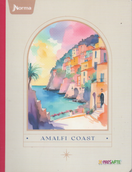 Cuaderno cosido ferrocarril niña x 50 hojas Amalfi coast