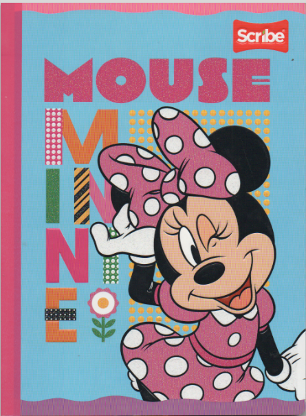 Cuaderno cosido ferrocarril niña x 50 hojas Minnie