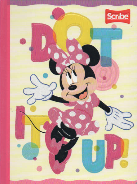 Cuaderno cosido ferrocarril niña x 50 hojas Minnie