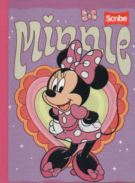 Cuaderno cosido ferrocarril niña x 50 hojas Minnie