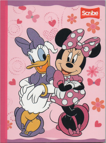 Cuaderno cosido ferrocarril niña x 50 hojas Minnie
