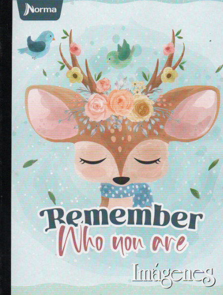 Cuaderno cosido ferrocarril niña x 50 hojas económico Remember who you are