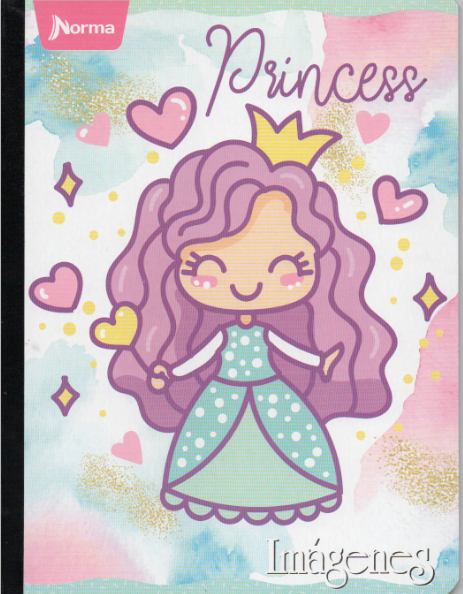 Cuaderno cosido ferrocarril niña x 50 hojas económico Princess