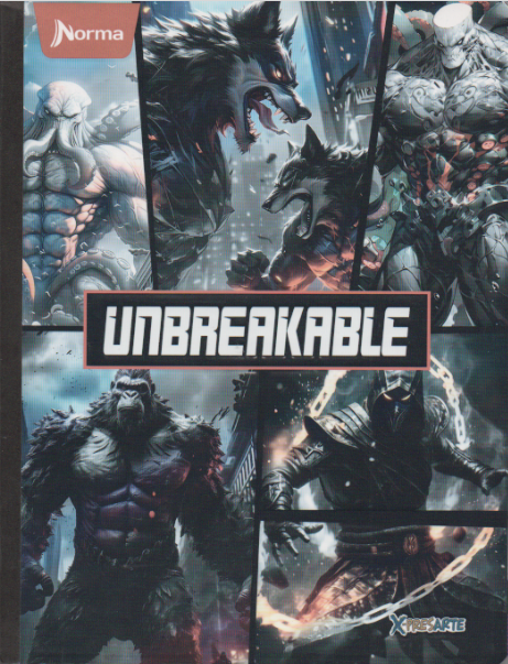 Cuaderno cosido cuadriculado niño x 100 hojas Unbreakable