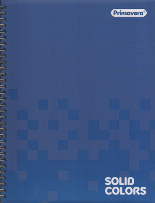 Cuaderno argollado grande 105 cuadriculado pasta dura Solid Azul oscuro