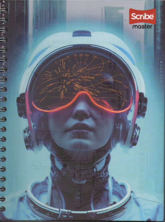 Cuaderno argollado grande 105 masculino cuadriculado pasta dura VIsion
