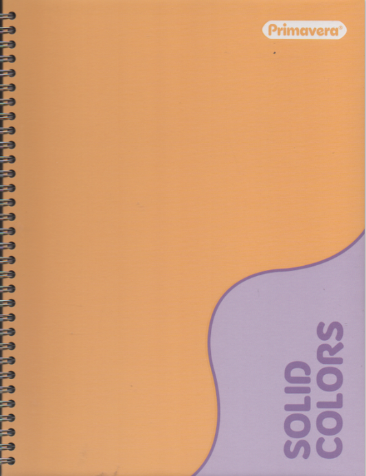 Cuaderno argollado grande 105 femenino cuadriculado pasta dura Solid Colors