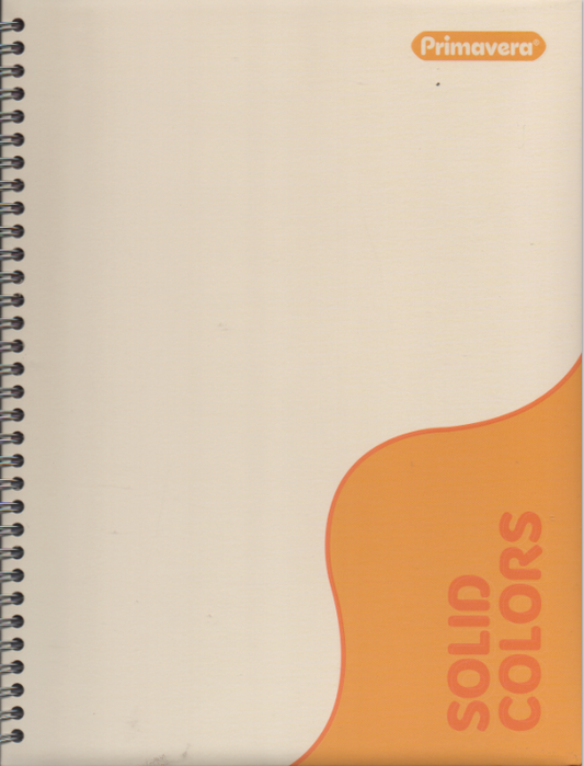 Cuaderno argollado grande 105 femenino cuadriculado pasta dura Solid Colors