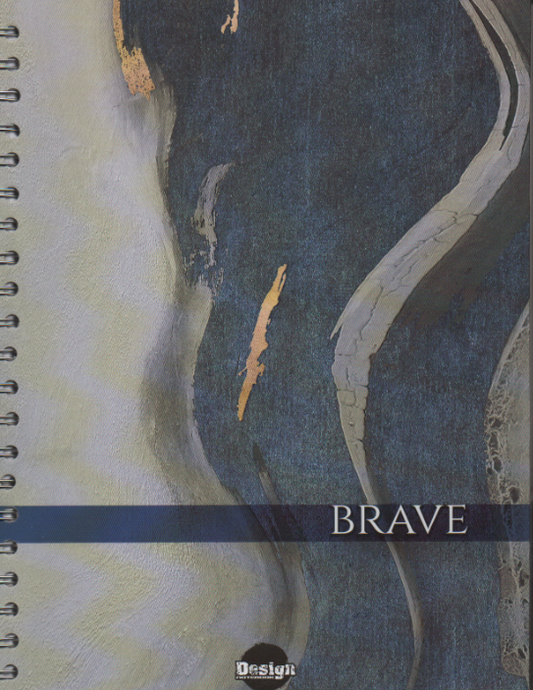 Cuaderno argollado grande 105 masculino cuadriculado pasta dura Brave