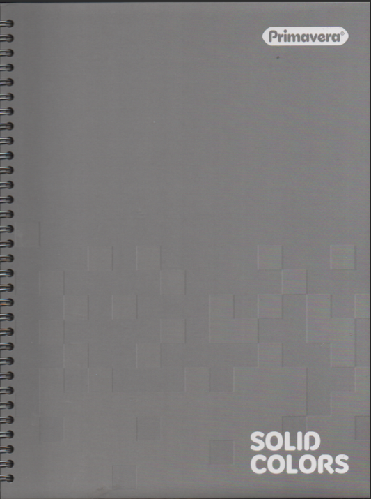 Cuaderno argollado grande 105 cuadriculado pasta dura Solid Gris