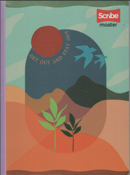 Cuaderno cosido cuadriculado niña x 100 hojas Get out and stay out