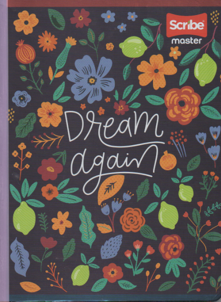 Cuaderno cosido cuadriculado niña x 100 hojas Dream again