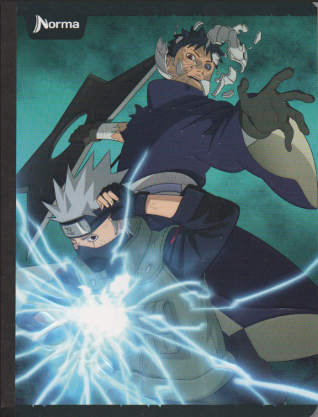 Cuaderno niño cosido cuadriculado 100 hojas Naruto