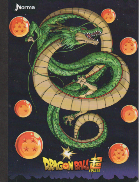 Cuaderno niño cosido cuadriculado 100 hojas Dragon ball