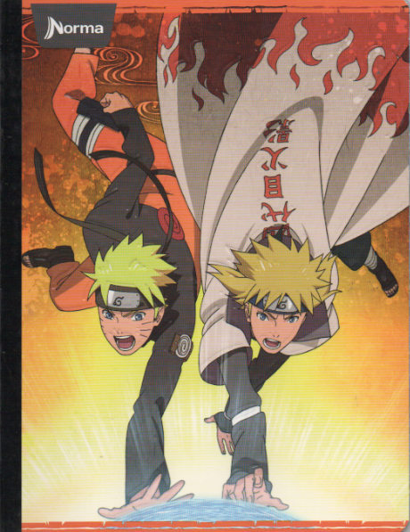 Cuaderno cosido cuadriculado niño x 50 hojas Naruto
